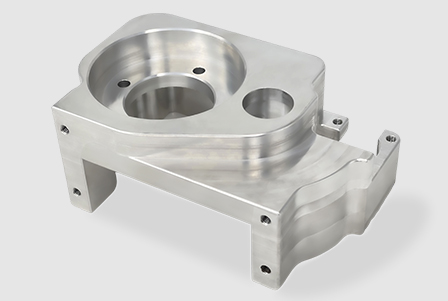 CNC machined aluminum part