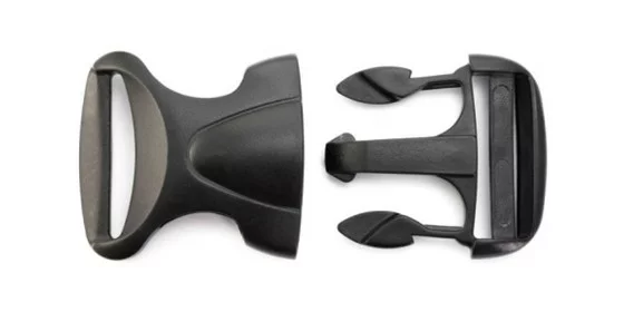 Side Release Buckle with cantilever snap fit joint