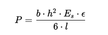 deflection force of Cantilever Snap Joints