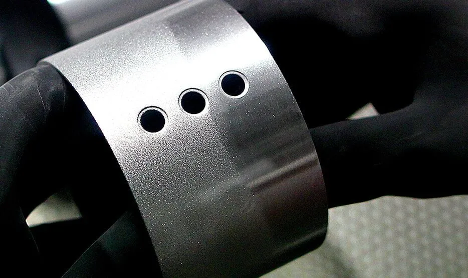 Bead Blasted Metal Surface