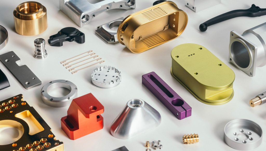 CNC machined parts of various materials