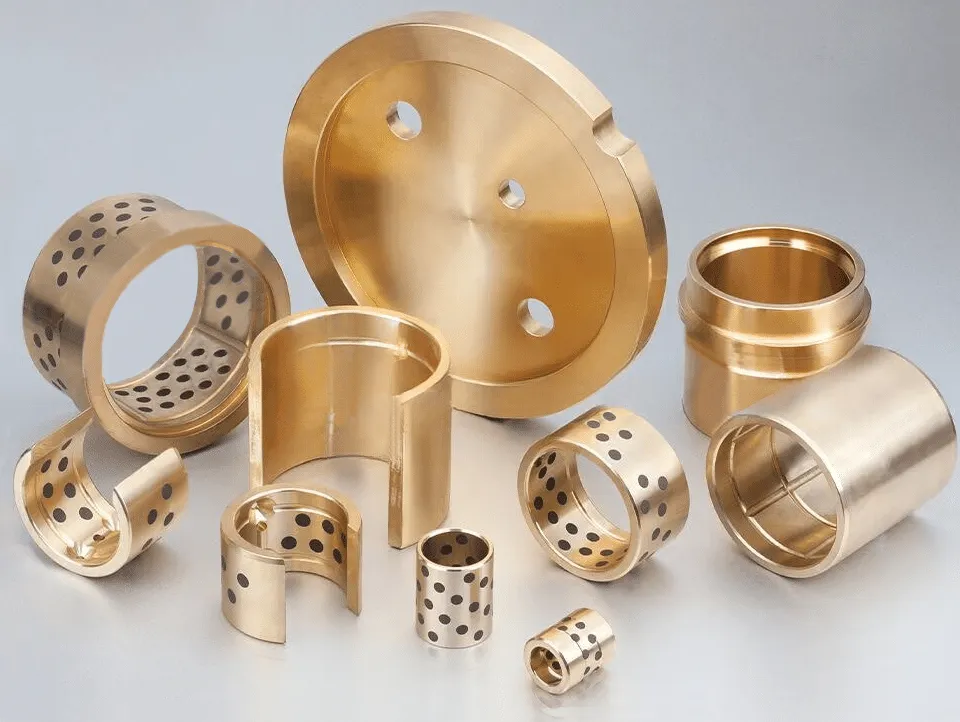 CNC machined bronze bushings